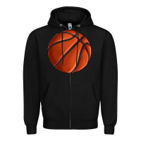 Black basketball Zipper Hoodie - texasbilliewilder