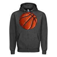 Charcoal Heather basketball Zipper Hoodie - texasbilliewilder