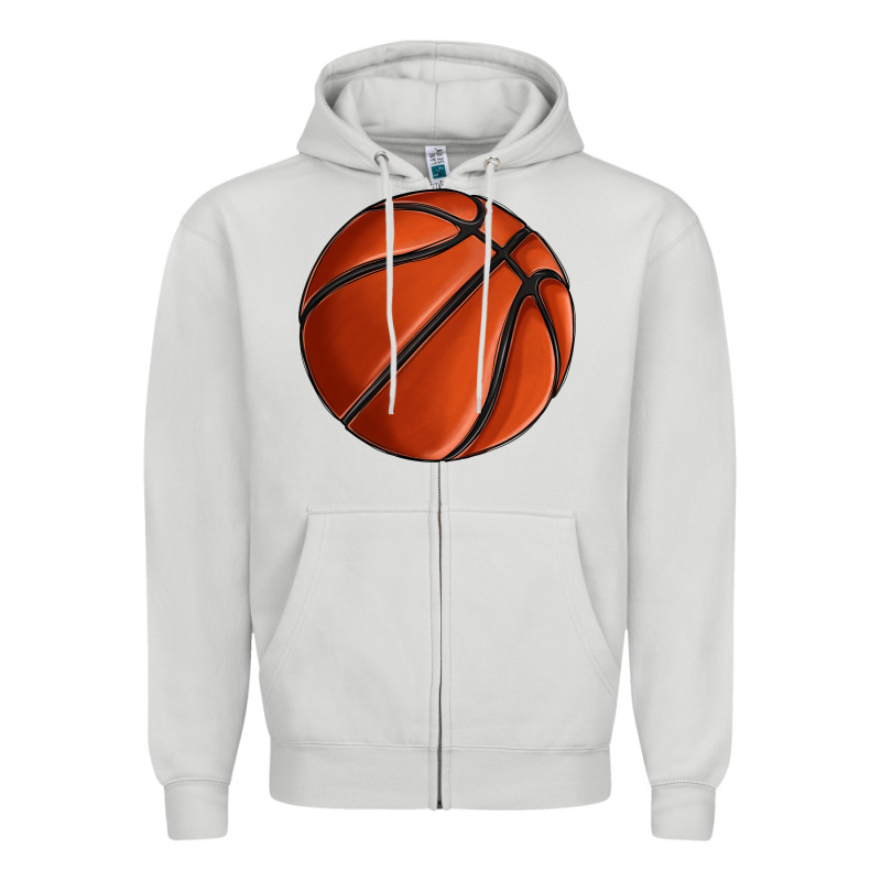 Basketball Zipper Hoodie by texasbilliewilder | Teevron