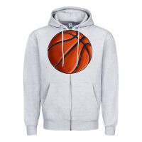 Heather Grey basketball Zipper Hoodie - texasbilliewilder