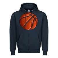 Navy basketball Zipper Hoodie - texasbilliewilder