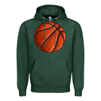 Sports Green basketball Zipper Hoodie - texasbilliewilder