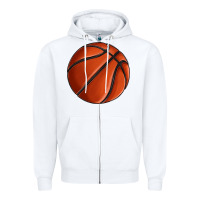 White basketball Zipper Hoodie - texasbilliewilder