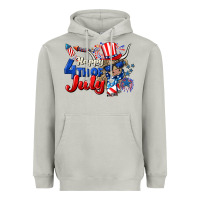 Moon Dust Happy 4th of July cow Heavyweight Hoodie - CowGirlArtShop