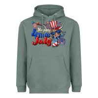 Happy 4th Of July Cow Heavyweight Hoodie | Teevron