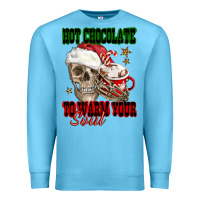 Ocean Blue hot chocolate to warm your soul Premium Sweatshirt - FaDigitalArtStudio