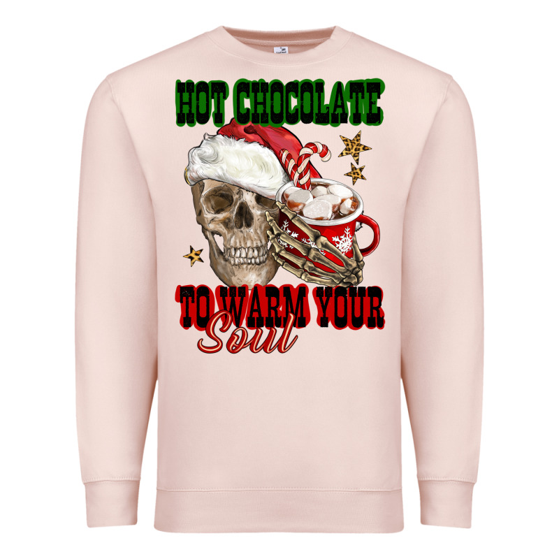 Hot Chocolate To Warm Your Soul Premium Sweatshirt by FaDigitalArtStudio | Teevron
