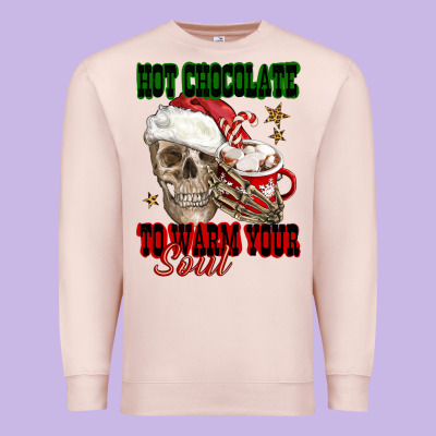 Hot Chocolate To Warm Your Soul Premium Sweatshirt Designed By Fadigitalartstudio