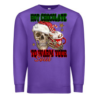 Purple hot chocolate to warm your soul Premium Sweatshirt - FaDigitalArtStudio