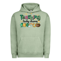 Pigment Oil Green teaching lucky charm Urban Hoodie - MaliasSmallBusiness