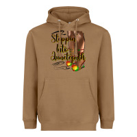 Toasted Coconut steppin' into juneteenth heels Heavyweight Hoodie - HRA Design Shop