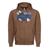 Chestnut little sister biggest fan volleyball Zipper Hoodie - Zillion Design Studio