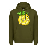 Army Green lemon Premium Hoodie - BarkalooDesign