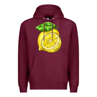 Burgundy lemon Premium Hoodie - BarkalooDesign
