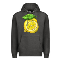 Charcoal Heather lemon Premium Hoodie - BarkalooDesign