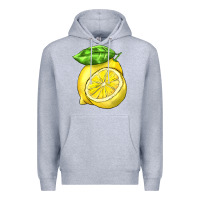 Heather Grey lemon Premium Hoodie - BarkalooDesign