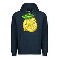 Navy lemon Premium Hoodie - BarkalooDesign