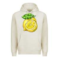 Oatmeal Heather lemon Premium Hoodie - BarkalooDesign