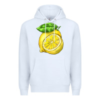 White lemon Premium Hoodie - BarkalooDesign
