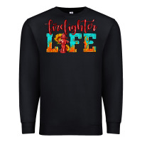 Black firefighter life Premium Sweatshirt - HRA Design Shop