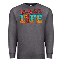 Charcoal Heather firefighter life Premium Sweatshirt - HRA Design Shop