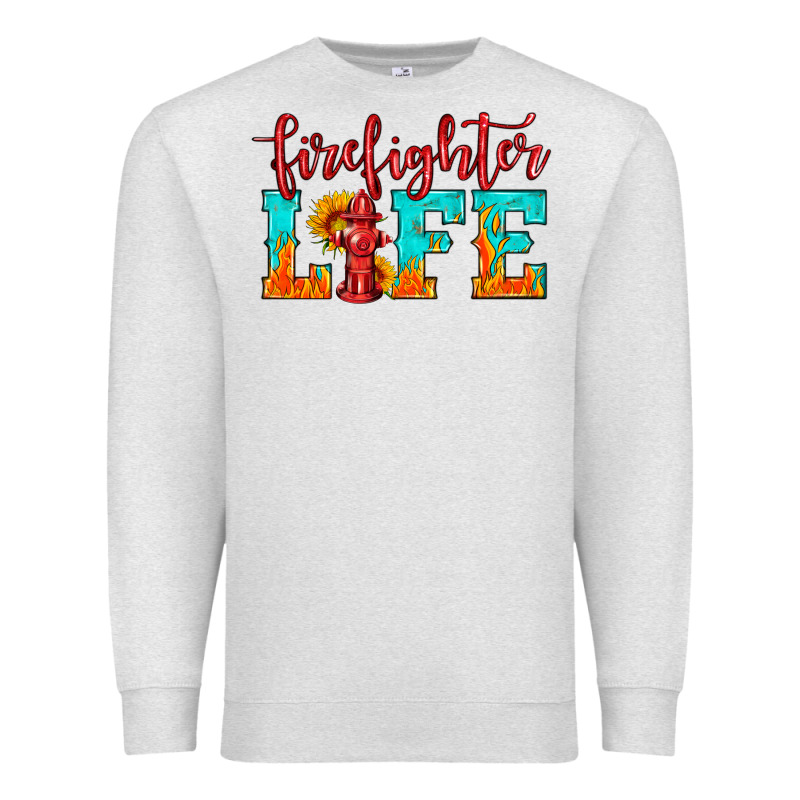 Firefighter Life Premium Sweatshirt by HRA Design Shop | Teevron