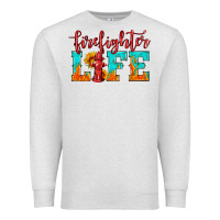 Oatmeal Heather firefighter life Premium Sweatshirt - HRA Design Shop