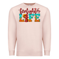 Pale Pink firefighter life Premium Sweatshirt - HRA Design Shop
