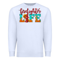 White firefighter life Premium Sweatshirt - HRA Design Shop