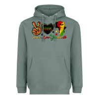Sage peace love juneteenth raised fist Heavyweight Hoodie - HRA Design Shop