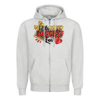 Little Sister Biggest Fan Softball Zipper Hoodie | Teevron