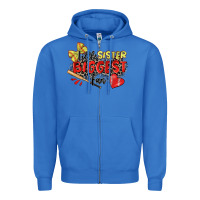 True Royal little sister biggest fan softball Zipper Hoodie - Zillion Design Studio