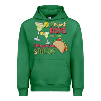 Emerald i'm here for the margaritas and tacos Urban Hoodie - MaliasSmallBusiness