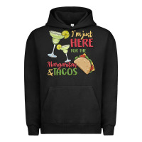 Pigment Black i'm here for the margaritas and tacos Urban Hoodie - MaliasSmallBusiness