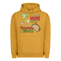 Pigment Peanut Butter i'm here for the margaritas and tacos Urban Hoodie - MaliasSmallBusiness