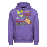 Tulip i'm here for the margaritas and tacos Urban Hoodie - MaliasSmallBusiness