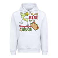 White i'm here for the margaritas and tacos Urban Hoodie - MaliasSmallBusiness