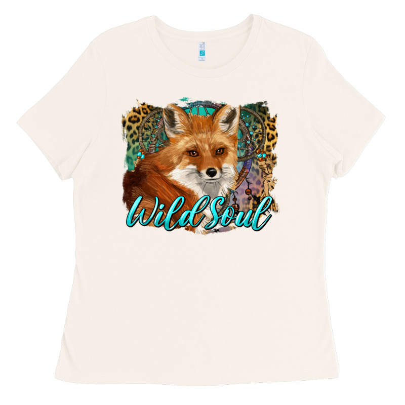 Wild Soul Fox With Dream Catcher Ladies Tee by BarkalooDesign | Teevron