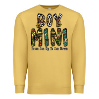 Antique Gold boy mini from son up to son down Premium Sweatshirt - CowhideDigitalArt