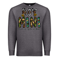 Charcoal Heather boy mini from son up to son down Premium Sweatshirt - CowhideDigitalArt