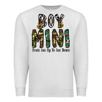 Oatmeal Heather boy mini from son up to son down Premium Sweatshirt - CowhideDigitalArt