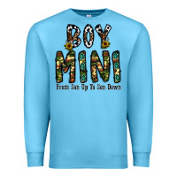 Ocean Blue boy mini from son up to son down Premium Sweatshirt - CowhideDigitalArt