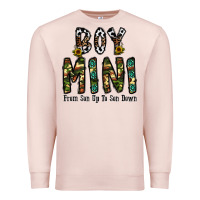 Pale Pink boy mini from son up to son down Premium Sweatshirt - CowhideDigitalArt