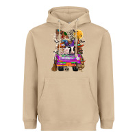 Mushroom Hallloween Farm animals Truck Heavyweight Hoodie - CowhideDigitalArt