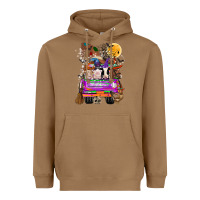 Toasted Coconut Hallloween Farm animals Truck Heavyweight Hoodie - CowhideDigitalArt