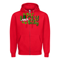 Red Lucky Baby With Pig Zipper Hoodie - RanaPortraitStore