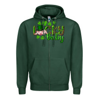 Sports Green Lucky Baby With Pig Zipper Hoodie - RanaPortraitStore