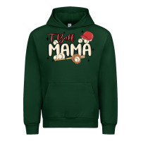 Forest Green t ball mama baseball Urban Hoodie - MaliasSmallBusiness