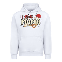 White t ball mama baseball Urban Hoodie - MaliasSmallBusiness