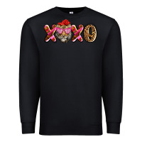 Black xoxo tiger olivia Premium Sweatshirt - OliviaCreatesArt